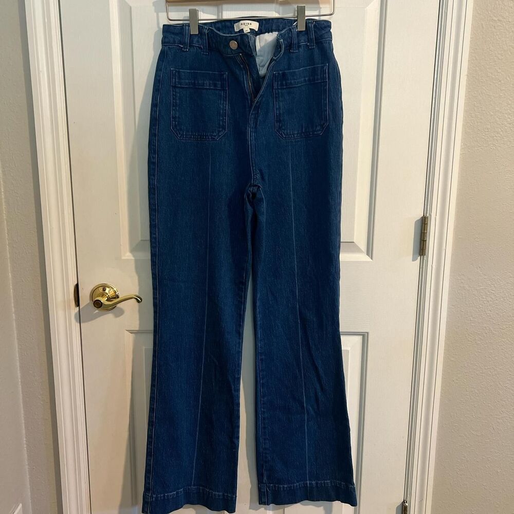 Reiss Women's Blue and Navy Jeans
